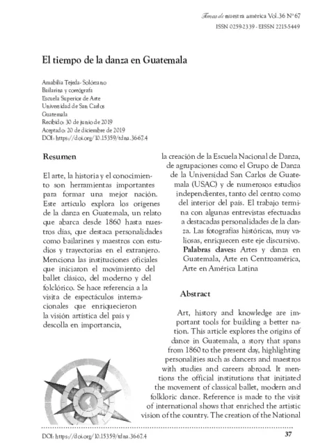 El tiempo de la danza en Guatemala