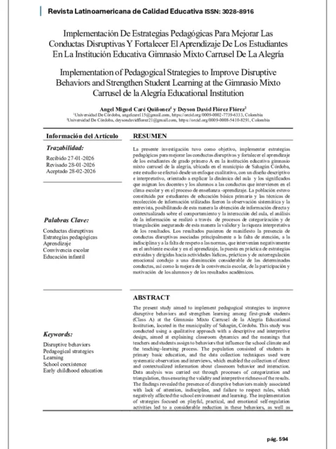 Implementación de estrategias pedagógicas para favorecer la enseñanza y el aprendizaje de la danza tradicional y los procesos de transformación social