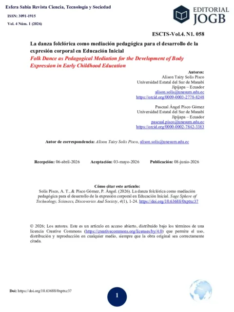 La danza folclórica como mediación pedagógica para el desarrollo de la expresión corporal en Educación Inicial