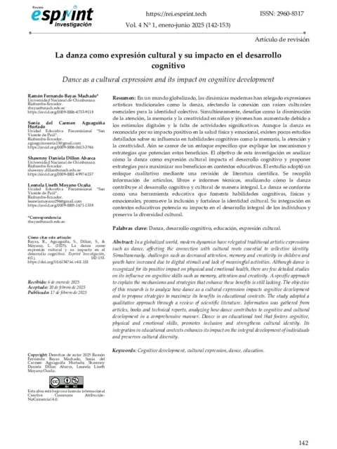 La danza como expresión cultural y su impacto en el desarrollo cognitivo