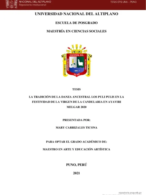 La tradición de la danza ancestral los Puli pulis en la Festividad de la Virgen de la Candelaria en Ayaviri Melgar 2020