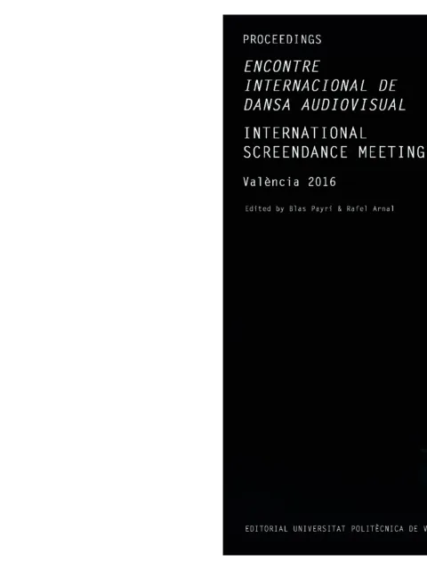 Proceedings of the international screendance meeting