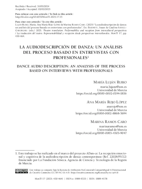 Análisis biomecánico de movimientos y posturas del tronco en gestos técnicos de danza clásica y danza del vientre