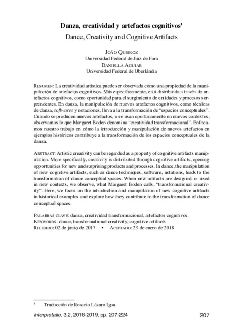 Creatividad, gastronomía y danza