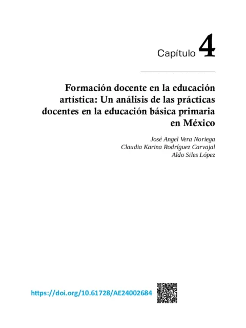 La educación artística (danza) en educación básica como problematizador del cuerpo en poblaciones de alumnos en condiciones de marginación y violencia en México y Colombia