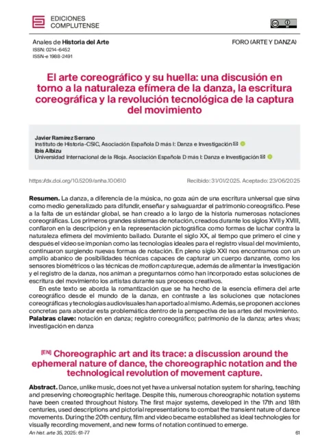 Explorando la fusión de STEAM y danza: Un diálogo interdisciplinario entre la ciencia y el arte del movimiento