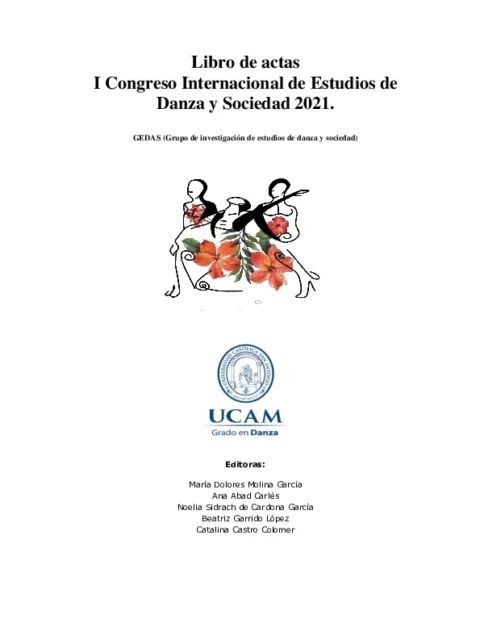 Libro de actas I Congreso Internacional de Estudios de Danza y Sociedad 2021