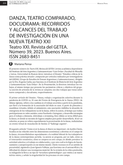 CoronaVIUS : danza teatro con soundpainting