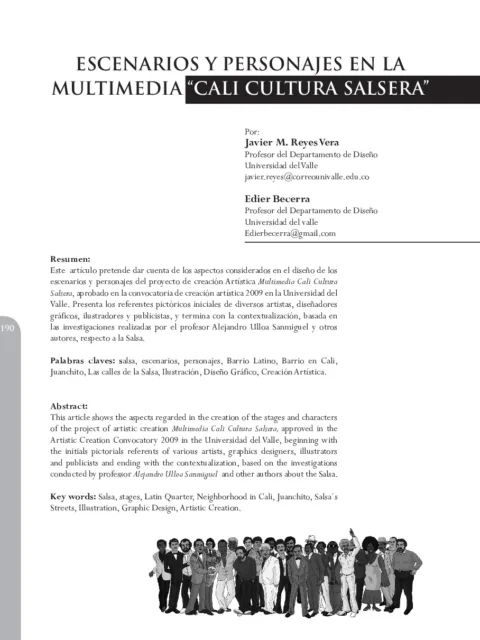 La comunicación en espacios de intercambio cultural, extranjeros en la práctica salsera en Cali