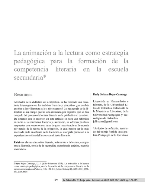 La Danza como estrategia pedagógica en la recuperación de la memoria y la formación política