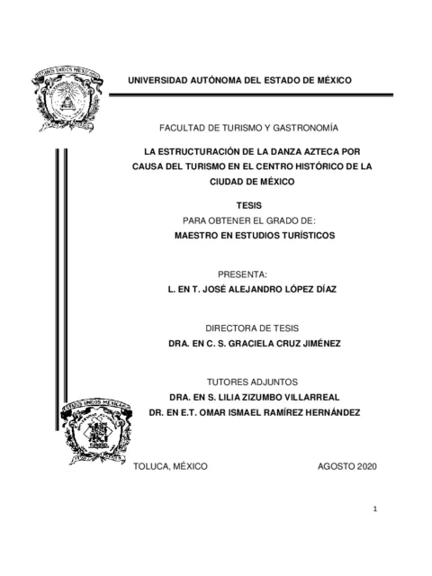 La estructuración de la danza azteca por causa del turismo en el Centro Histórico de la Ciudad de México