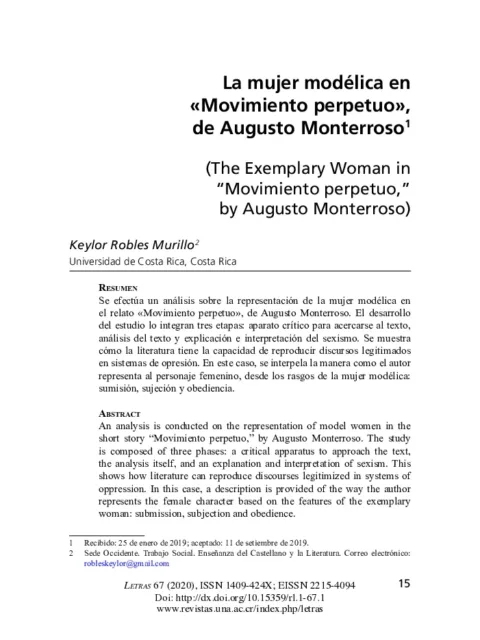 La mujer en movimiento: sumisa o guerrera