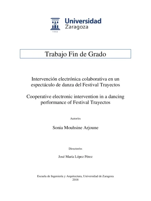 Intervención electrónica colaborativa en un espectáculo de danza del Festival Trayectos