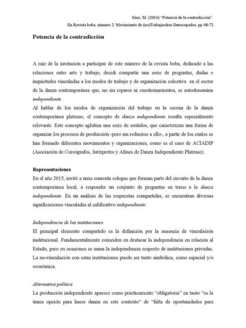 Potencia de la contradicción