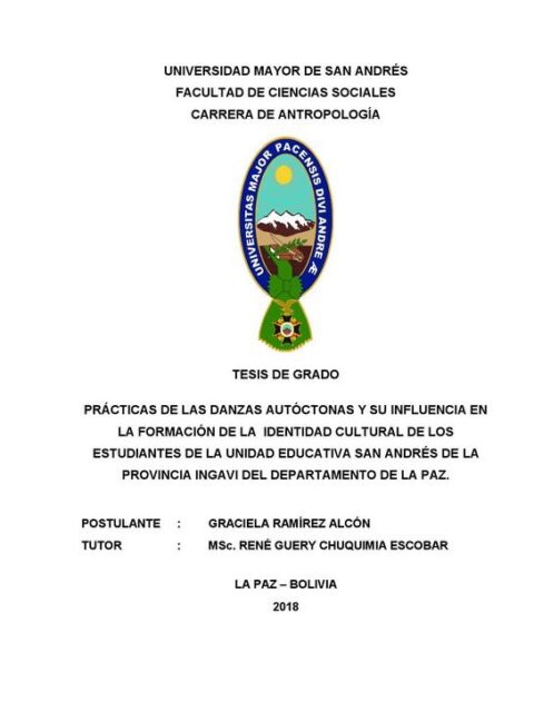 Prácticas de las danzas autóctonas y su influencia en la formación de la identidad cultural