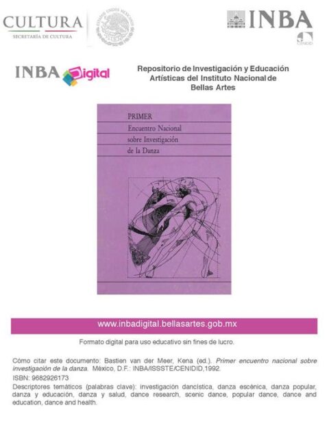 Primer encuentro nacional sobre investigación de la danza