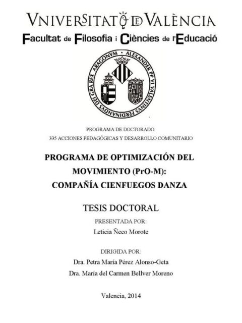 Programa de optimización del movimiento (pro-m)