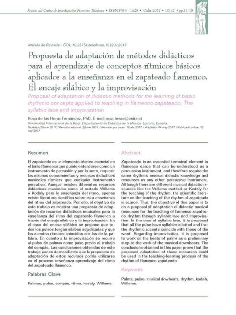 Propuesta de adaptación de métodos didácticos