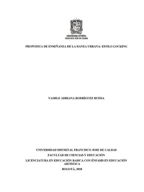 Propuesta de enseñanza de la danza urbana