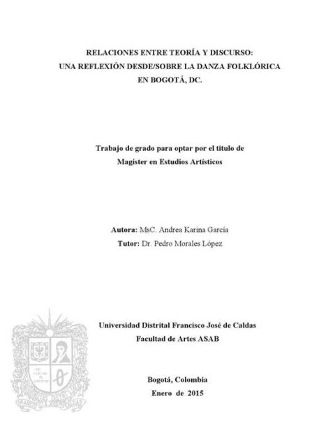 Relaciones entre teoría y discurso