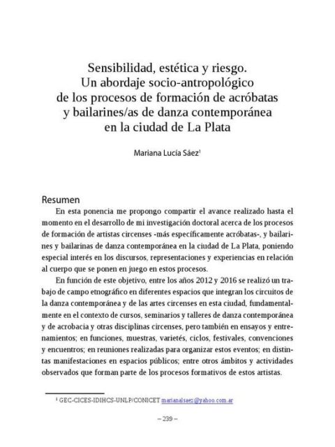Sensibilidad, estética y riesgo
