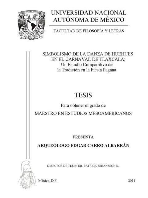Simbolismo de la danza de huehues en el Carnaval de Tlaxcala