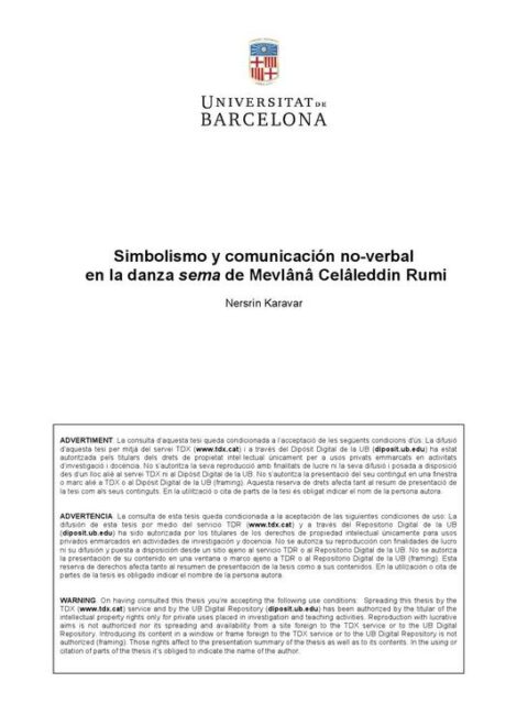 Simbolismo y comunicación no-verbal en la danza sema de Mevlânâ Celâleddin Rumi