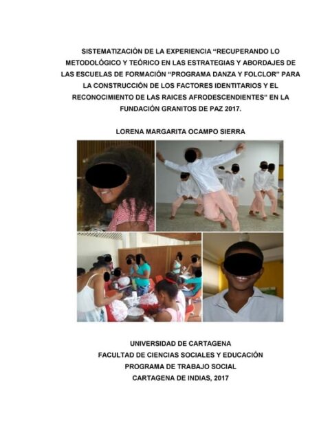 Sistematización de la experiencia “Recuperando lo metodológico y teórico en las estrategias y abordajes de las escuelas de formación “Programa danza y folclor”