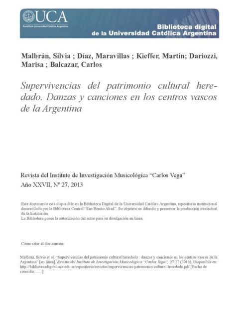 Supervivencias del patrimonio cultural heredado