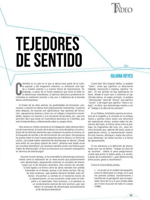 Tejedores de sentido