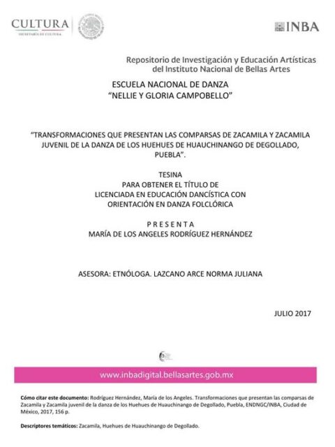 Transformaciones que presentan las comparsas