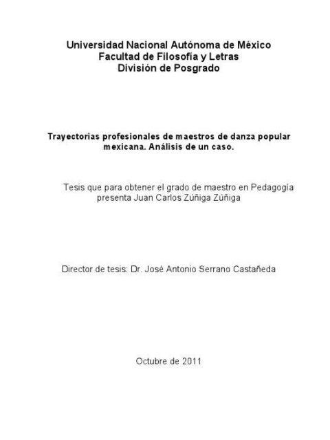 Trayectorias profesionales de maestros de danza popular mexicana Análisis de un caso