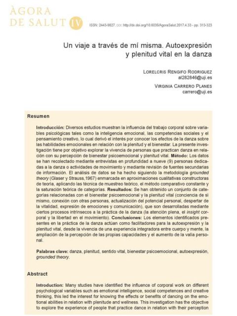 Un viaje a través de mí misma