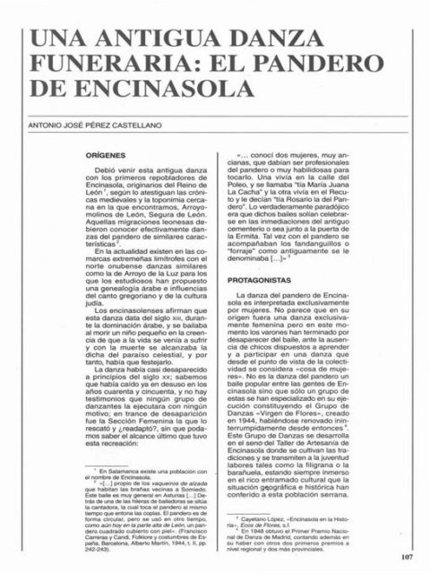 Una antigua danza funeraria