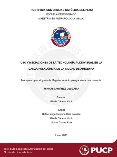 Uso y mediaciones de la tecnología audiovisual en la danza folklórica de la ciudad de Arequipa