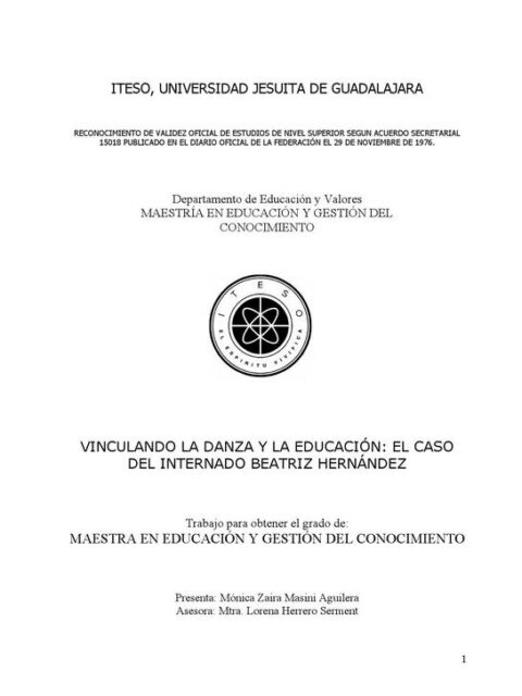 Vinculando la danza y la educación