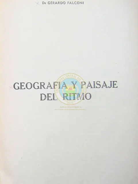 Geogafía y paisaje del ritmo